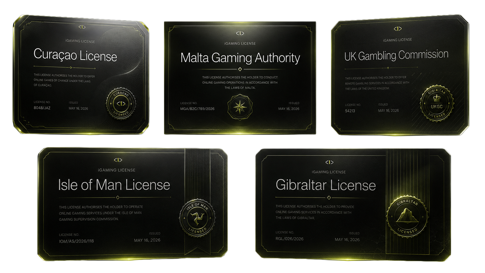iGaming licences TableOne builds operators toward — Curaçao, Malta Gaming Authority, UK Gambling Commission, Isle of Man and Gibraltar